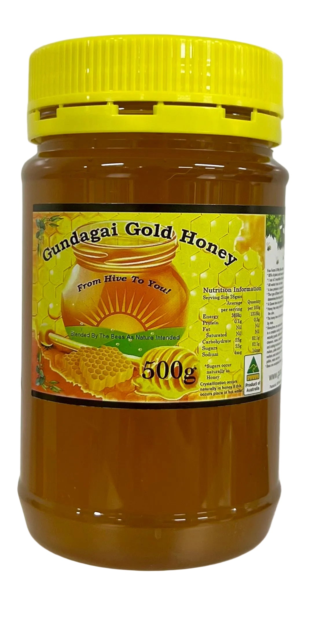Gundagai Gold Honey 500g round